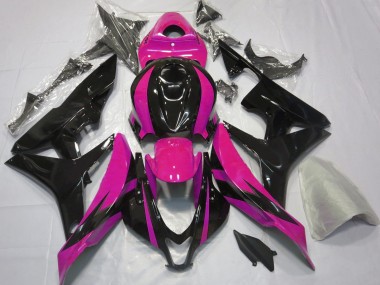 07-08 Diseño Rosa & Negro OEM CBR600RR Carenado