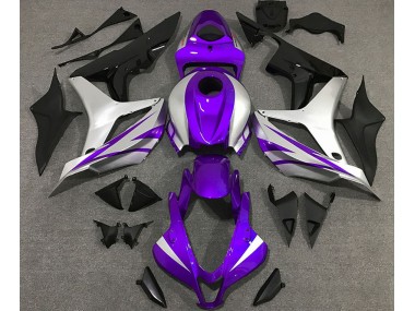 07-08 Estilo Morado & Plateado OEM CBR600RR Carenado