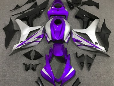 07-08 Estilo Morado & Plateado OEM CBR600RR Carenado