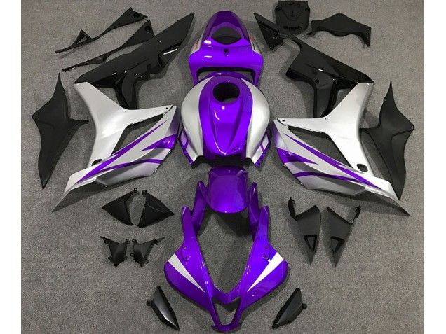 07-08 Estilo Morado & Plateado OEM CBR600RR Carenado 07-08 Estilo Morado & Plateado OEM CBR600RR Carenado