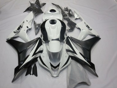 07-08 Estilo Personalizado OEM Blanco & Negro CBR600RR Carenado