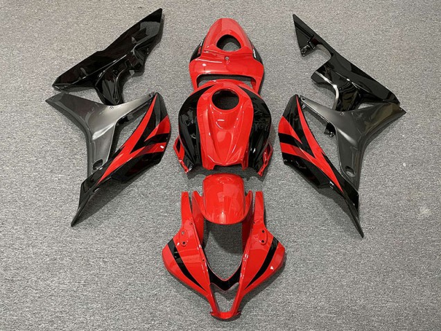 07-08 Estilo Rojo OEM & Gris CBR600RR Carenado 07-08 Estilo Rojo OEM & Gris CBR600RR Carenado