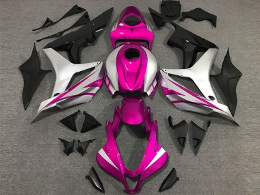 07-08 Estilo Rosa & Plateado OEM CBR600RR Carenado