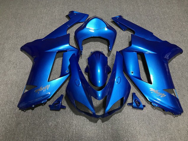 07-08 Logotipos En Azul Brillante & Cromados ZX6R Carenado 07-08 Logotipos En Azul Brillante & Cromados ZX6R Carenado
