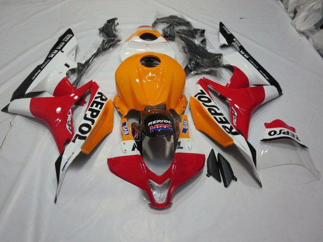 07-08 Naranja Claro & Blanco Repsol CBR600RR Carenado 07-08 Naranja Claro & Blanco Repsol CBR600RR Carenado