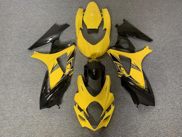 07-08 Negro & Amarillo GSXR 1000 Carenado