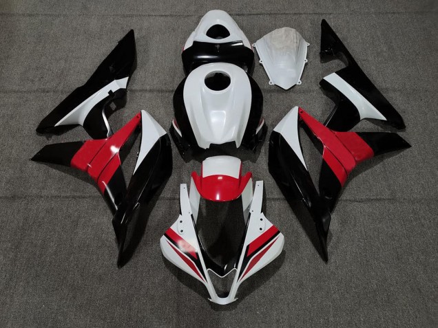 07-08 Negro Blanco & Rojo CBR600RR Carenado 07-08 Negro Blanco & Rojo CBR600RR Carenado