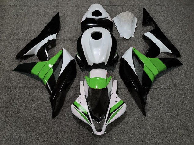 07-08 Negro Blanco & Verde CBR600RR Carenado 07-08 Negro Blanco & Verde CBR600RR Carenado