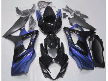 07-08 Negro Brillante & Azul GSXR 1000 Carenado