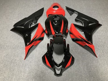 07-08 Negro Brillante & Rojo CBR600RR Carenado