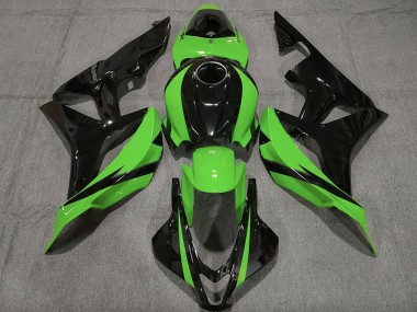 07-08 Negro Brillante & Verde CBR600RR Carenado