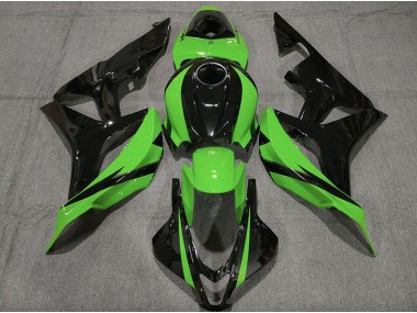 07-08 Negro Brillante & Verde CBR600RR Carenado