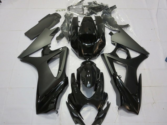 07-08 Negro Mate Negro Brillante GSXR 1000 Carenado 07-08 Negro Mate Negro Brillante GSXR 1000 Carenado