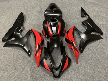 07-08 Negro Mate & Rojo CBR600RR Carenado