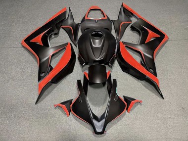 07-08 Negro Mate & Rojo CBR600RR Carenado