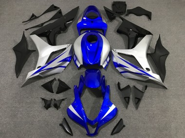 07-08 OEM Estilo Azul & Plateado CBR600RR Carenado