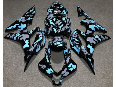 07-08 Personalizado Camuflaje Azul CBR600RR Carenado