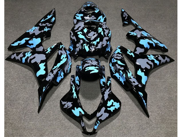 07-08 Personalizado Camuflaje Azul CBR600RR Carenado 07-08 Personalizado Camuflaje Azul CBR600RR Carenado