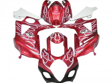 07-08 Rojo Brillante & Blanco Llama GSXR 1000 Carenado