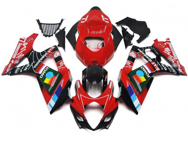 07-08 Rojo Brillante Multicolor GSXR 1000 Carenado 07-08 Rojo Brillante Multicolor GSXR 1000 Carenado