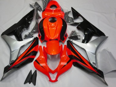 07-08 Rojo Brillo Plata & Negro CBR600RR Carenado