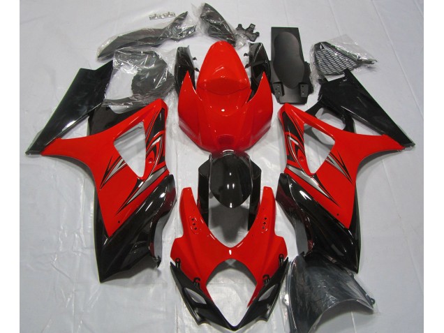 07-08 Rojo Lava & Negro GSXR 1000 Carenado 07-08 Rojo Lava & Negro GSXR 1000 Carenado