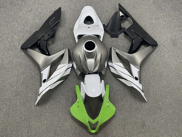 07-08 Verde Blanco & Gris CBR600RR Carenado 07-08 Verde Blanco & Gris CBR600RR Carenado