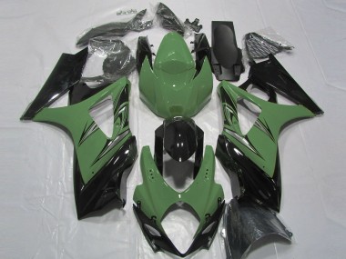 07-08 Verde Bosque & Negro GSXR 1000 Carenado