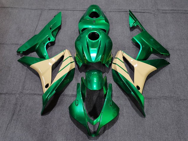 07-08 Verde Esmeralda & Tostado CBR600RR Carenado 07-08 Verde Esmeralda & Tostado CBR600RR Carenado
