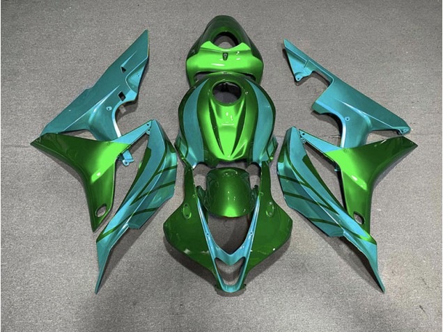 07-08 Verde & Verde Azulado CBR600RR Carenado 07-08 Verde & Verde Azulado CBR600RR Carenado