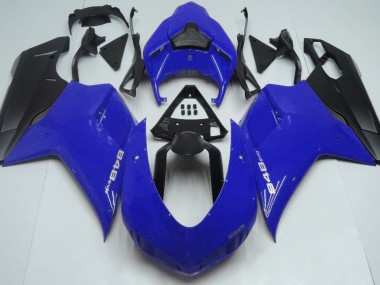 07-14 Brillante Azul & Negro Ducati 848 1098 1198 Carenado