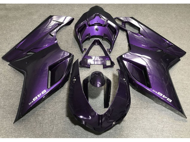 07-14 Morado Oscuro Ducati 848 1098 1198 Carenado 07-14 Morado Oscuro Ducati 848 1098 1198 Carenado