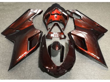 07-14 Naranja Intenso Ducati 848 1098 1198 Carenado