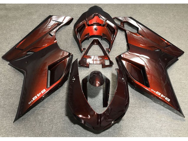 07-14 Naranja Intenso Ducati 848 1098 1198 Carenado