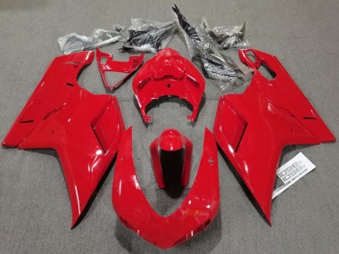 07-14 Rojo Liso Brillante Ducati 848 1098 1198 Carenado