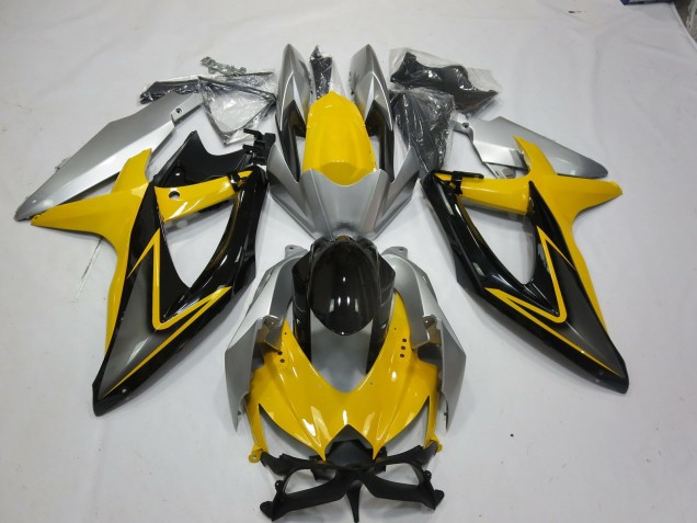 08-10 Amarillo Negro GSXR 600-750 Carenado 08-10 Amarillo Negro GSXR 600-750 Carenado