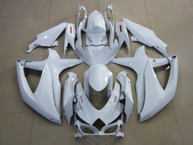 08-10 Blanco Brillante & Rojo GSXR 600-750 Carenado