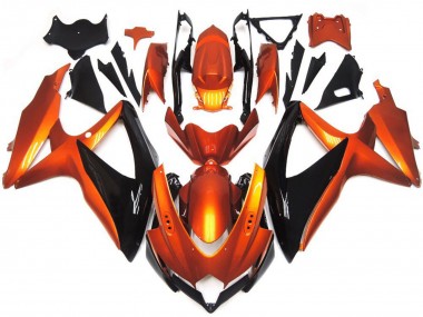 08-10 Bronce Naranja & Negro GSXR 600-750 Carenado