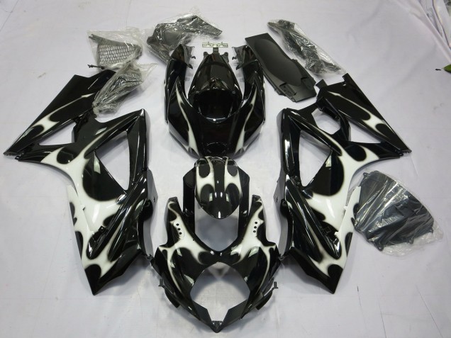 08-10 Diseño En Blanco & Negro GSXR 600-750 Carenado 08-10 Diseño En Blanco & Negro GSXR 600-750 Carenado