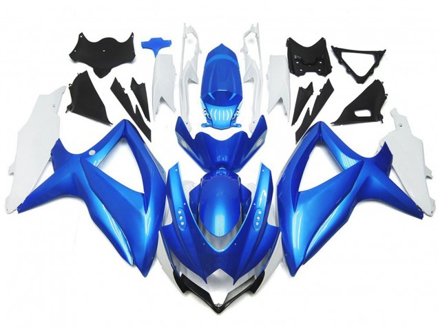 08-10 Estilo Personalizado Azul Claro & Blanco GSXR 600-750 Carenado 08-10 Estilo Personalizado Azul Claro & Blanco GSXR 600-750 Carenado