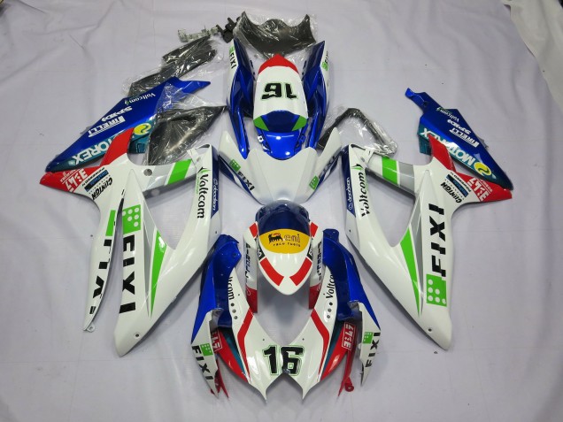 08-10 Fixi Azul GSXR 600-750 Carenado 08-10 Fixi Azul GSXR 600-750 Carenado