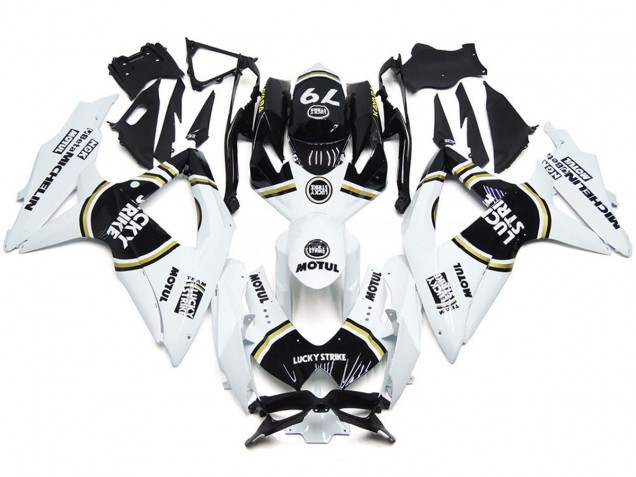 08-10 Negro Lucky Strike 79 GSXR 600-750 Carenado 08-10 Negro Lucky Strike 79 GSXR 600-750 Carenado