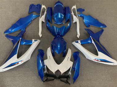 08-10 OEM Estilo Azul & Blanco GSXR 600-750 Carenado