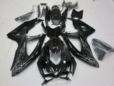 08-10 Plata & Negro GSXR 600-750 Carenado