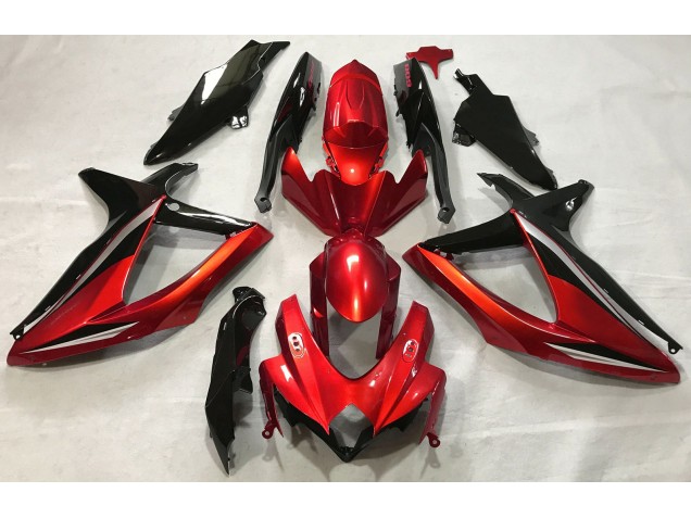 08-10 Rojo Brillante GSXR 600-750 Carenado 08-10 Rojo Brillante GSXR 600-750 Carenado