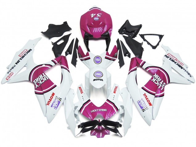 08-10 Rosa 34 Lucky Strike GSXR 600-750 Carenado 08-10 Rosa 34 Lucky Strike GSXR 600-750 Carenado