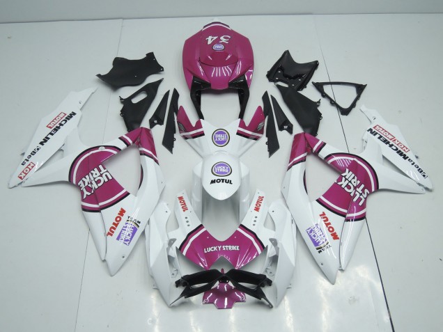08-10 Rosa Lucky Strike GSXR 600-750 Carenado 08-10 Rosa Lucky Strike GSXR 600-750 Carenado