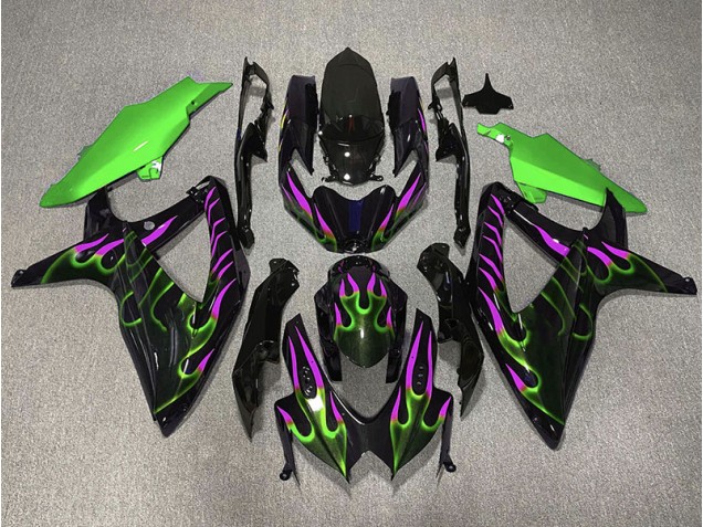 08-10 Verde & Magenta Llama GSXR 600-750 Carenado 08-10 Verde & Magenta Llama GSXR 600-750 Carenado