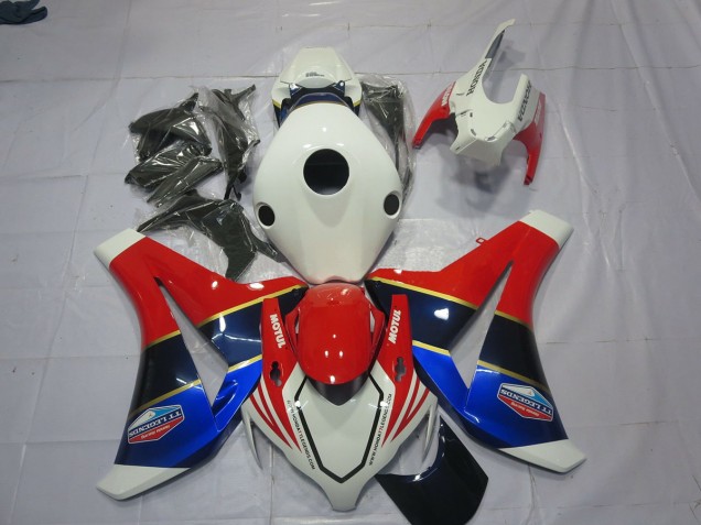 08-11 Blanco Azul & Rojo CBR1000RR Carenado 08-11 Blanco Azul & Rojo CBR1000RR Carenado