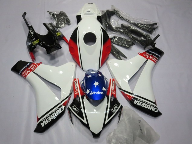 08-11 Blanco Carrera CBR1000RR Carenado 08-11 Blanco Carrera CBR1000RR Carenado